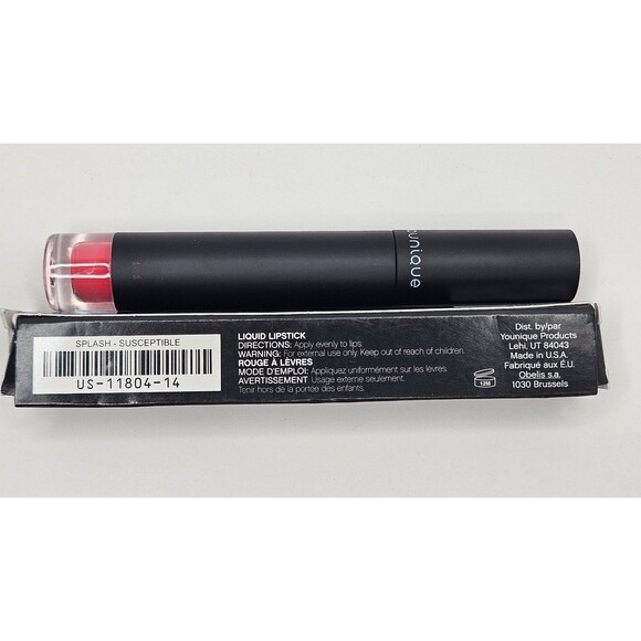 Younique Moodstruck Splash Liquid Lipstick Susceptible New in Box Discontinued - Picture 4 of 6